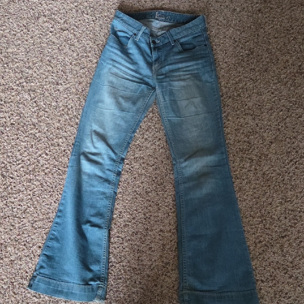 Women's Blue Flared Jeans